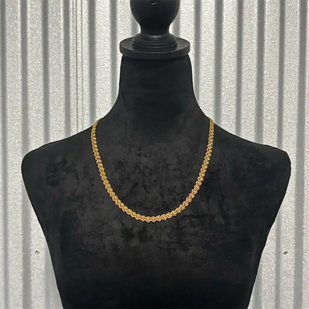 Trifari Vintage Gold-Tone Rope Style Chain Necklace 24